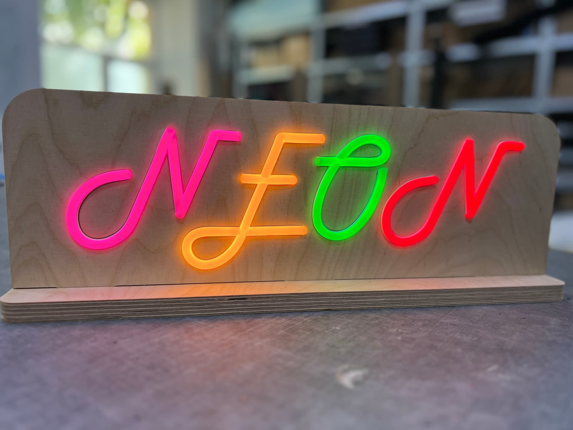 Neon Boomerang project IMG 1